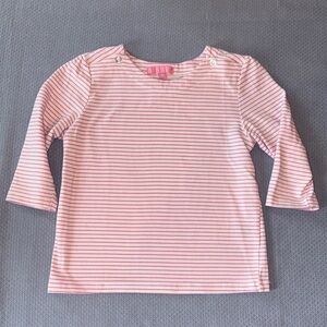 Bibby Pink Striped Short-Sleeve Tee for Kids